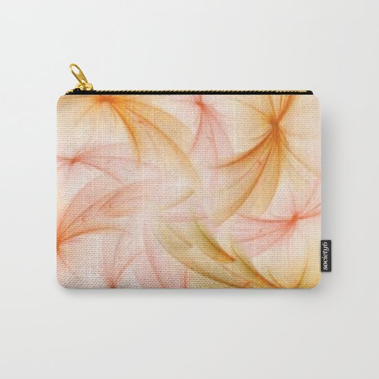 Orange and Peach Fluff Abstract Carry-All Pouch