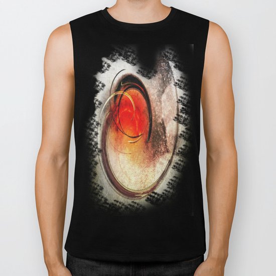 volcanic Eruption Biker Tank