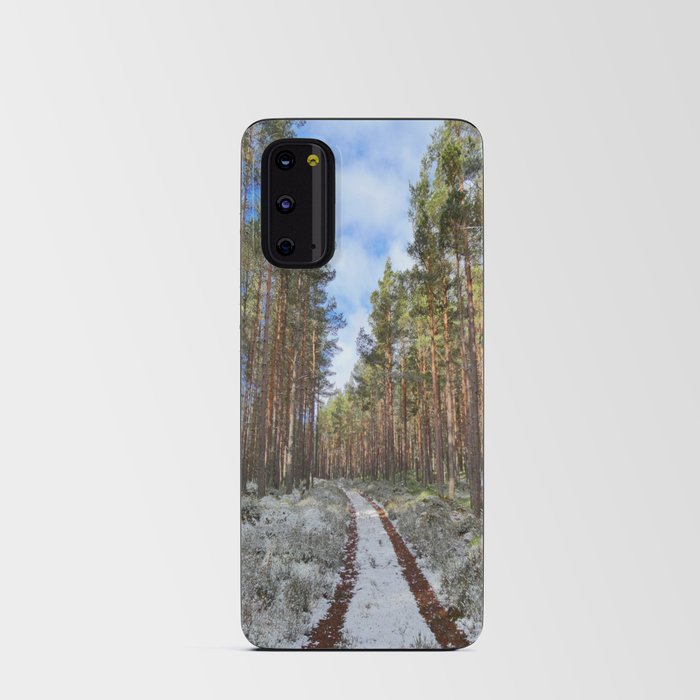 Scottish Highlands Spring Snow Fall in I Art  Android Card Case