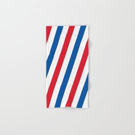 Blue, white and red stripes pattern Hand & Bath Towel
