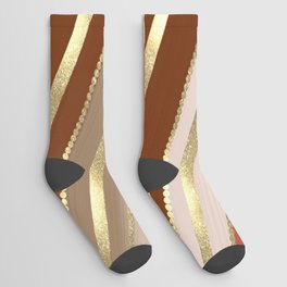 Celebration No1 gold metallic art and home decor Socks