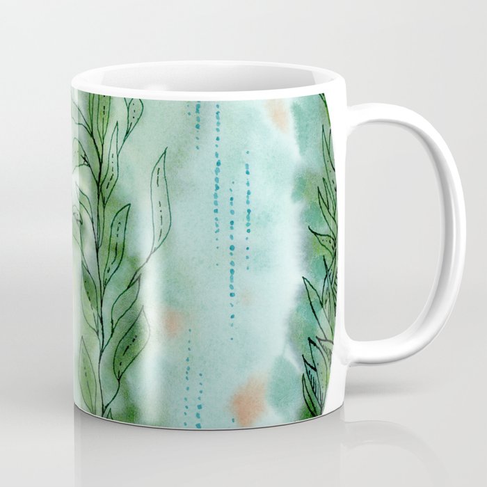 Kelp Forest Watercolor & Ink Coffee Mug