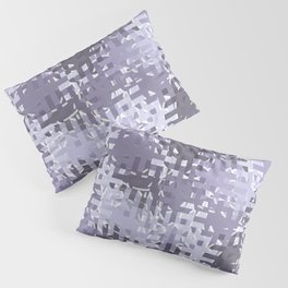 Purple pixels and dots Pillow Sham