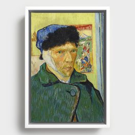 Self-Portrait With Bandaged Ear, 1889 by Vincent van Gogh Framed Canvas
