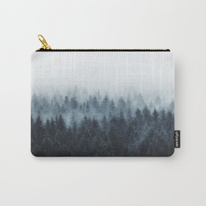 High And Low // Misty Fairytale Wilderness Forest With Cascadia Trees Covered In Magic Fog Series Carry-All Pouch