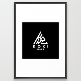 kOKI bLACK Framed Art Print
