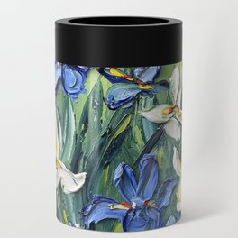 Van Gogh Irises Can Cooler