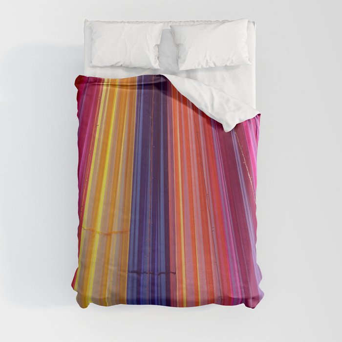 Colorful Tubes Duvet Cover