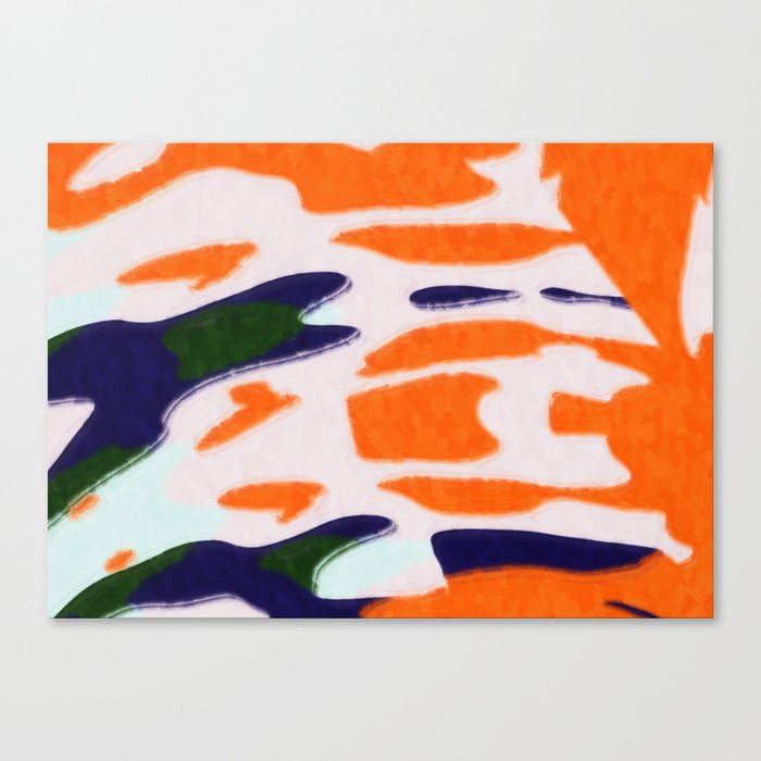 Orange Shapes Canvas Print