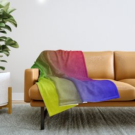 16 Rainbow Gradient Colour Palette 220506 Aura Ombre Valourine Digital Minimalist Ar Throw Blanket
