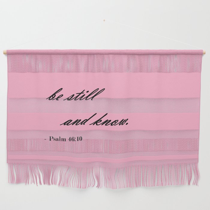 Psalm 46:10 - Pink Wall Hanging