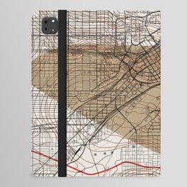 Saint Paul, USA - City Map Collage iPad Folio Case