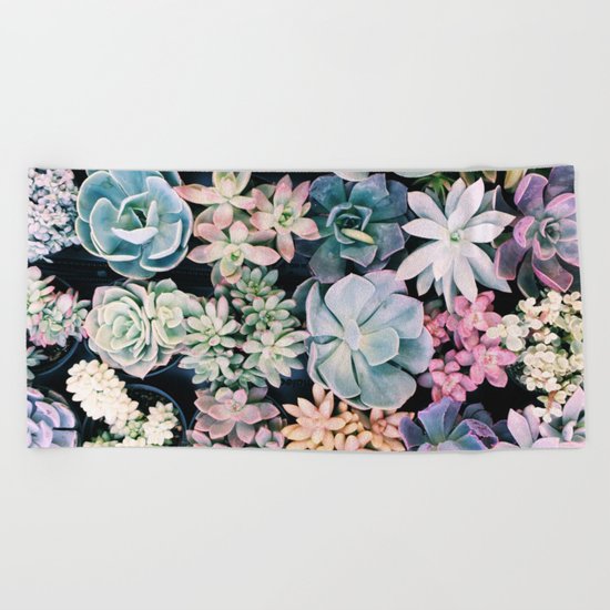 succulents Beach Towel