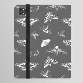 British Moths Grey iPad Folio Case
