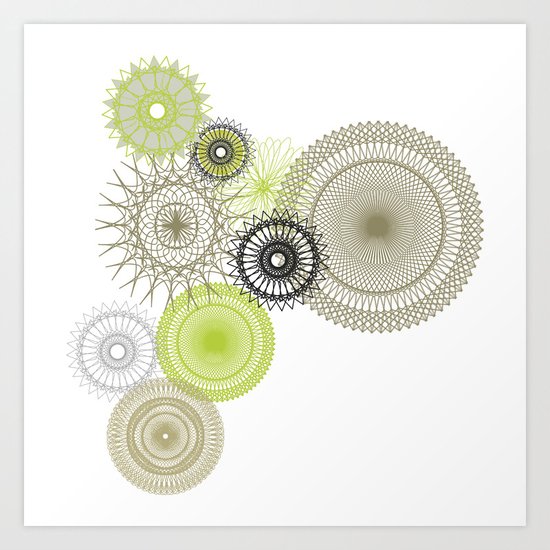 Modern Spiro Art #1 Art Print
