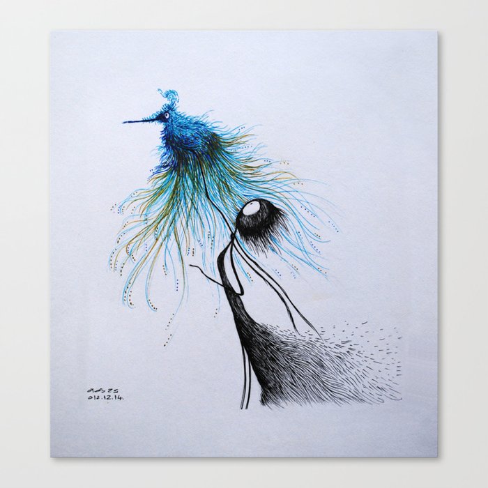 The Sweet Bird of Happiness Canvas Print