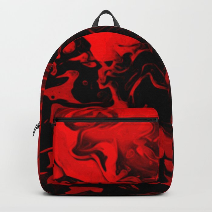 Vampire - red and black gradient swirl pattern Backpack