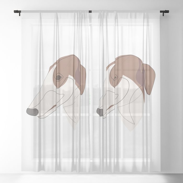 Borzoi Sheer Curtain