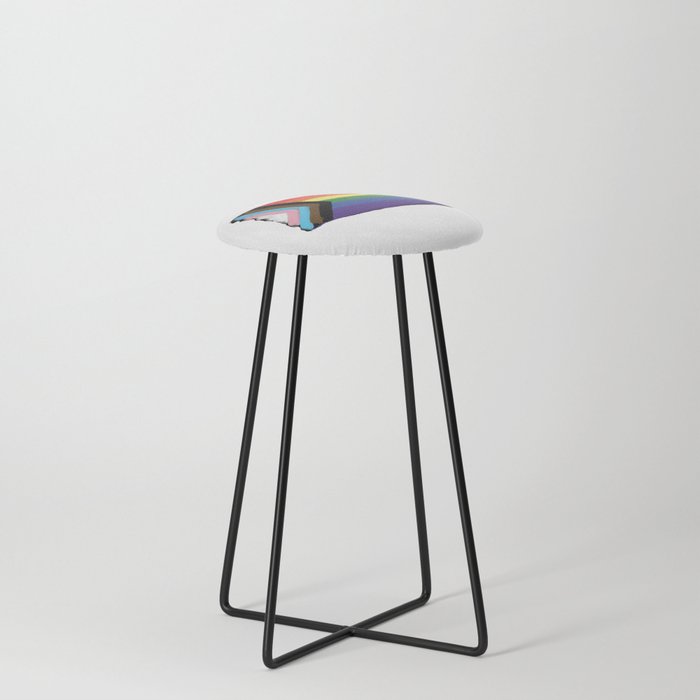 Queer flag Counter Stool