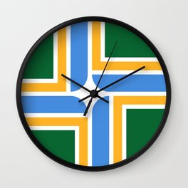 flag of Portland, Oregon. Wall Clock