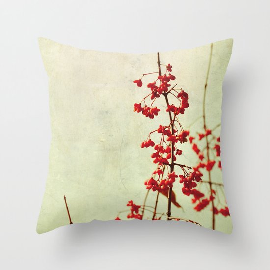 autumn berries Throw Pillow