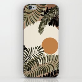 Sundown palm leaves  iPhone Skin