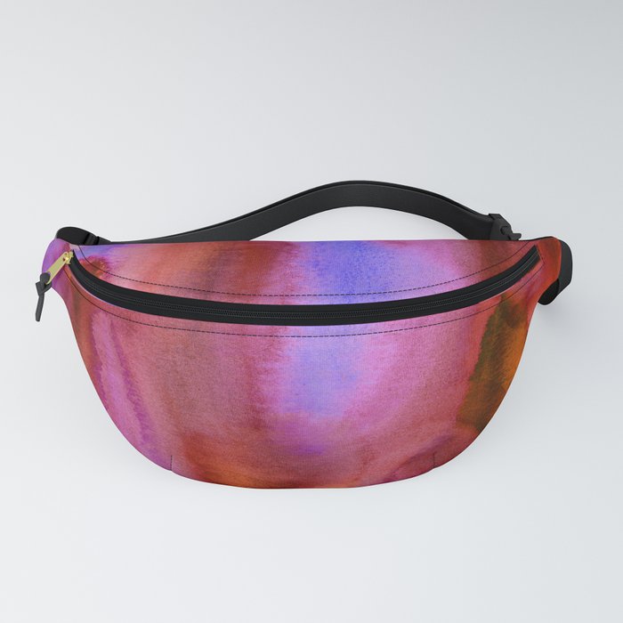 Abstract Watercolor: Lava Lamp (red/purple) Fanny Pack