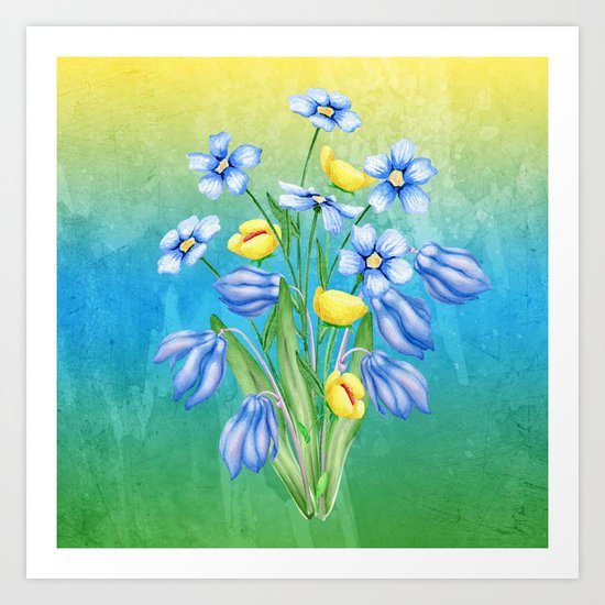 Flowers Bouquet #23 Art Print