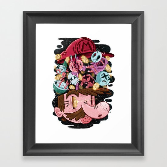 Super Mario Framed Art Print