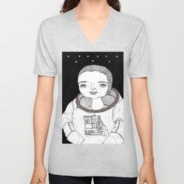 Spaced Out V Neck T Shirt