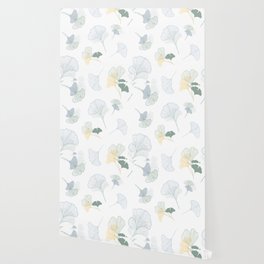 ginkgo biloba leaves pattern Wallpaper