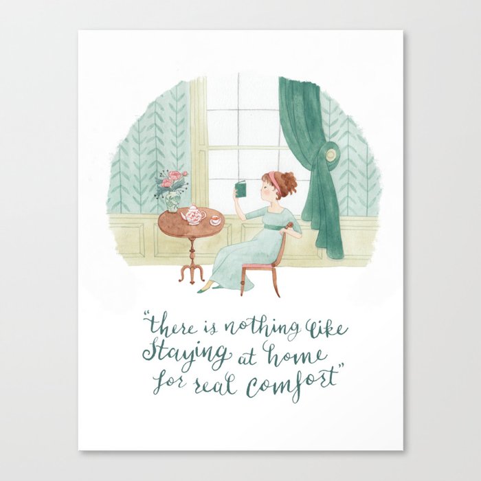 At Home With Jane Austen Canvas Print