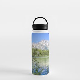 Grand Teton National Park Jenny Lake Mountains Landscape Print Water Bottle