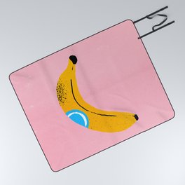 Banana Pop Art Picnic Blanket