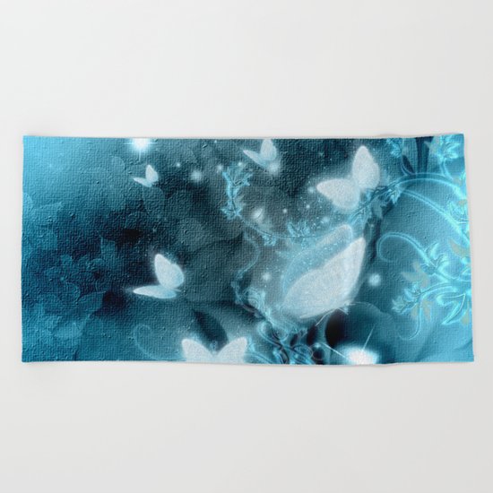 Beautiful butterflies Beach Towel