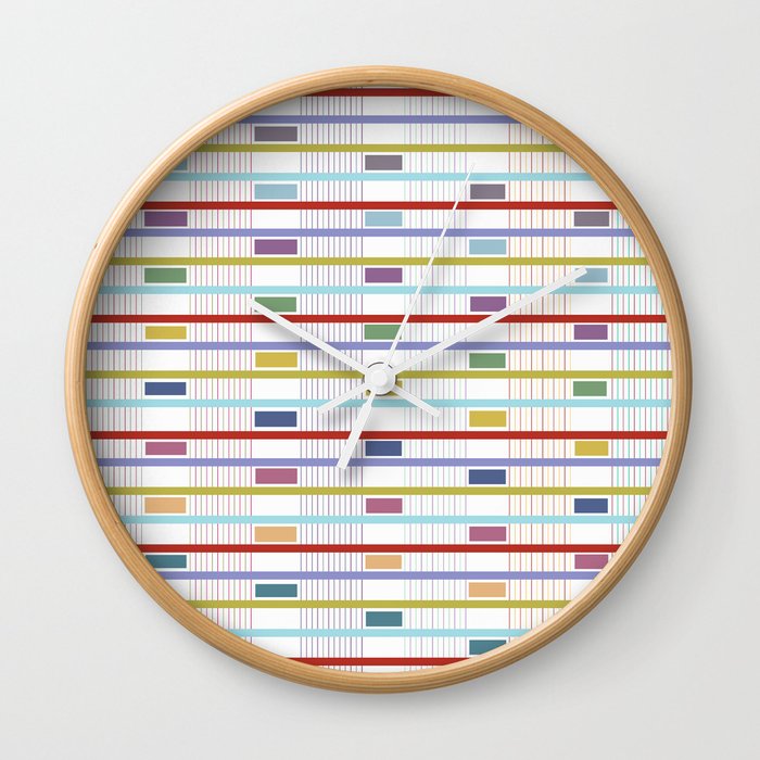 Building Patterns Wall Clock