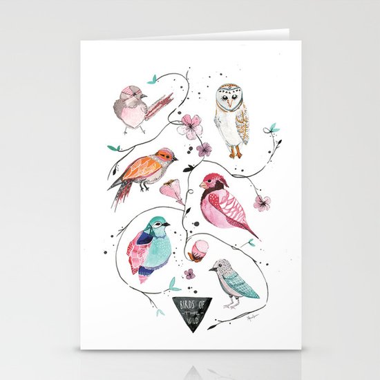 BIRDS OF THE WILD Stationery Cards