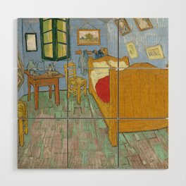 Vincent van Gogh - The Bedroom in Arles Wood Wall Art