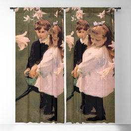 John Singer Sargent - Garden Study of the Vickers Children  Blackout Curtain