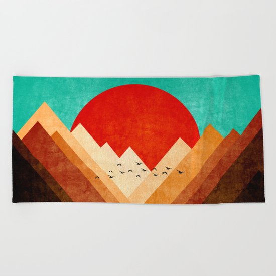On top nature Beach Towel