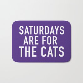 Saturdays are for the Cats Bath Mat | Sunday, Women, Curated, Footballquote, Saturdays, Football, Cats, Purple, Hometown, Gameday 