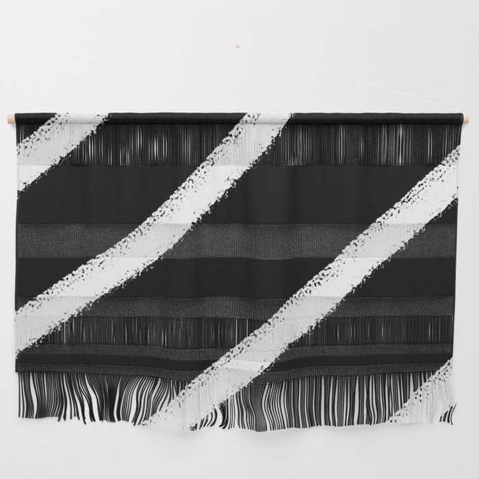 Black and white stripes 3 Wall Hanging