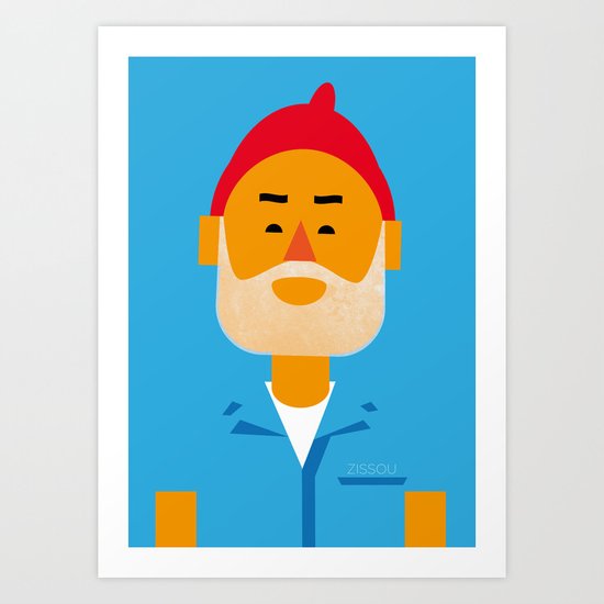 Steve Zissou Art Print