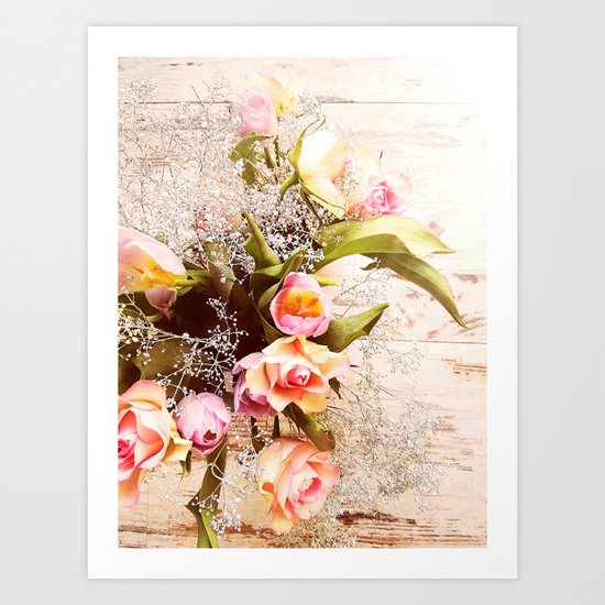 Life is better with flowers Art Print