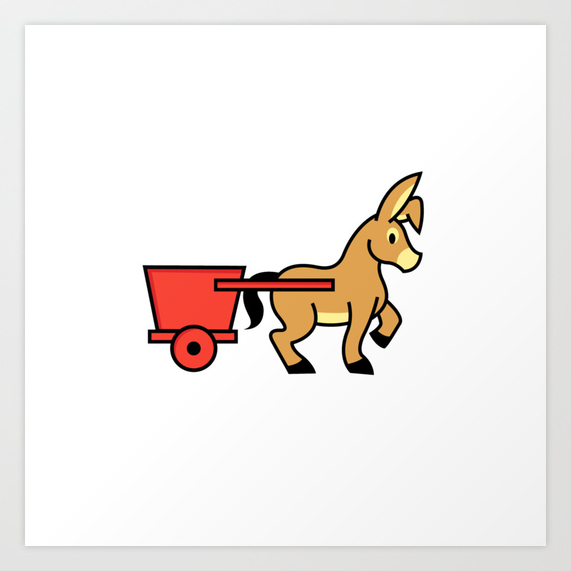 Mule And Cart Icon Art Print By Mario S Society6