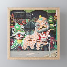 Chinatown Dragons *Original* Framed Mini Art Print