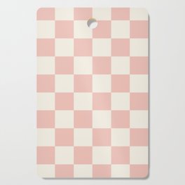 Checkered (Pink Cream) Cutting Board