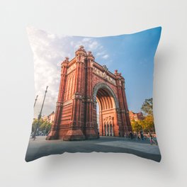 Arc de Triomf Barcelona Throw Pillow | Gaudi, Photo, Spain, Barcelona, Bcn, Arcdetriomf, Europe, Monument, Arquitecture, Landscape 