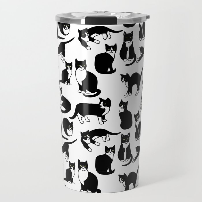 Tuxedo Cats Travel Mug