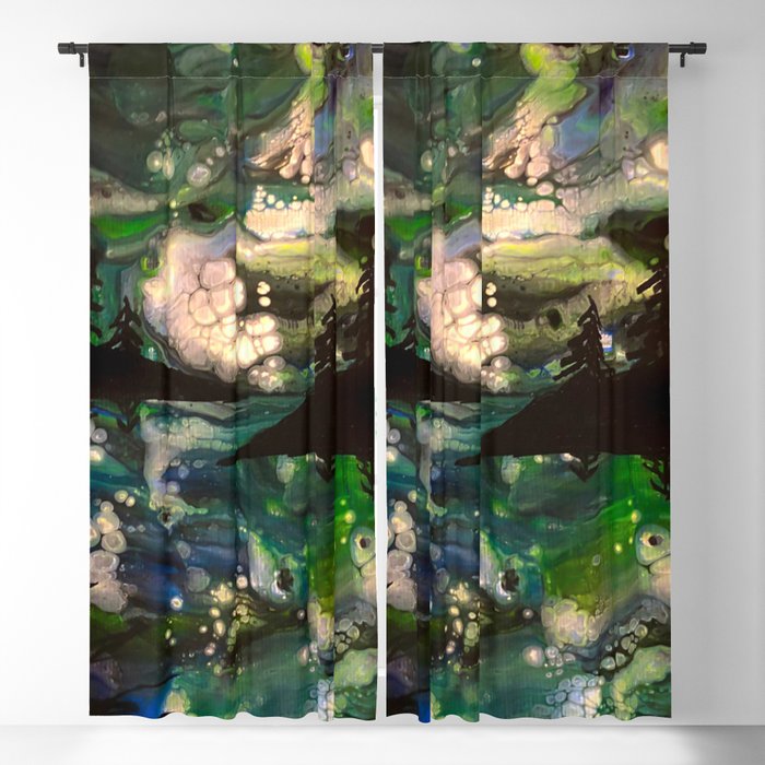 Abstract Aurora Blackout Curtain